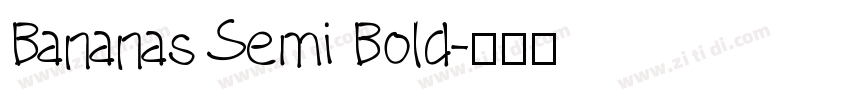 Bananas Semi Bold字体转换